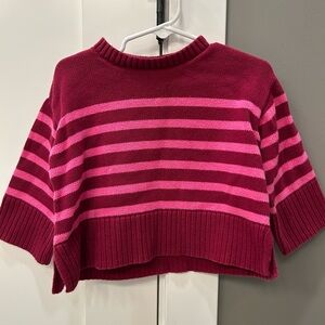 GAP Toddler Sweater in Bold Pink and Red Stripes
Discounted shipping